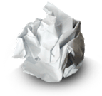 crumple paper
